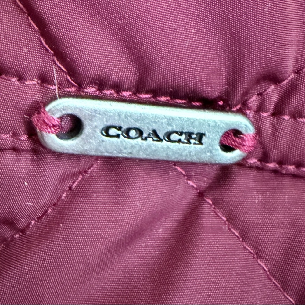 Quilted Burgundy Coach Jacket - Picture 6 of 11